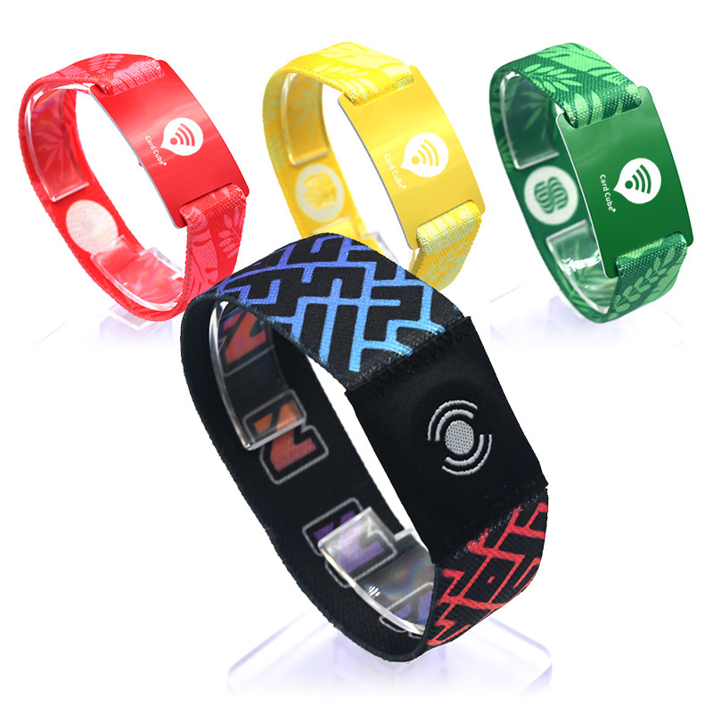 RFID松緊腕帶定做廠家IC松緊手環(huán)工廠3