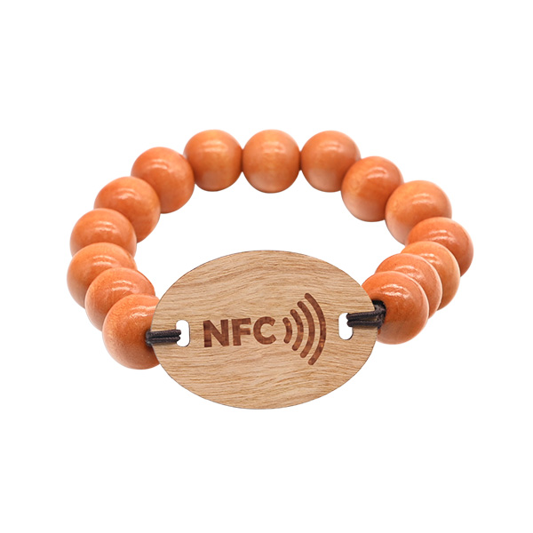 NFC木頭珠子木卡定制RFID木珠手環定制工廠